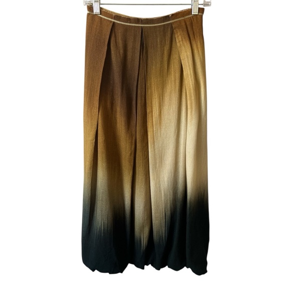 NWT Blank London Crystal Skirt Earthtone Ombre Midi Bubble Hem Small $200 - Picture 4 of 12